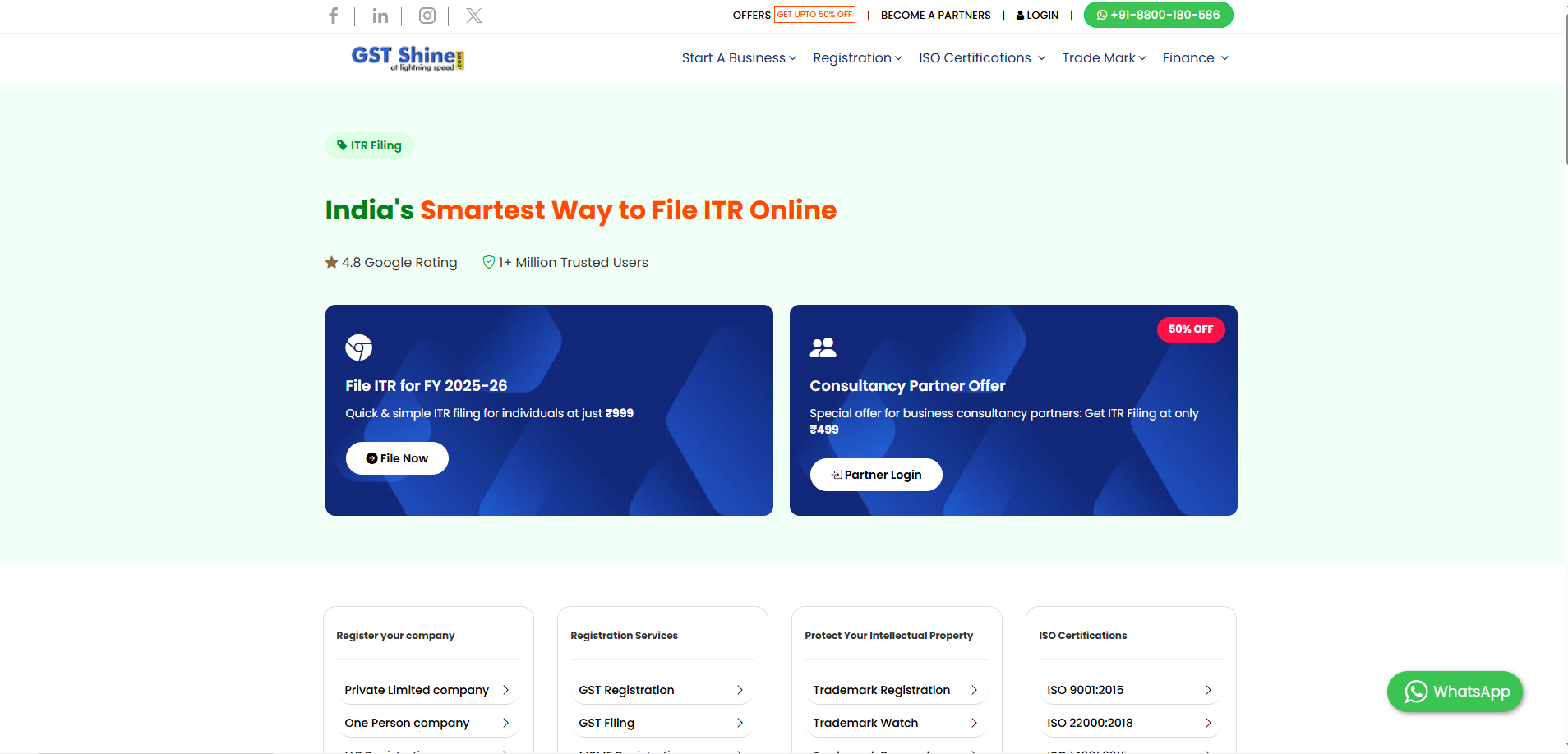 GST Shine Legal Services Website Project