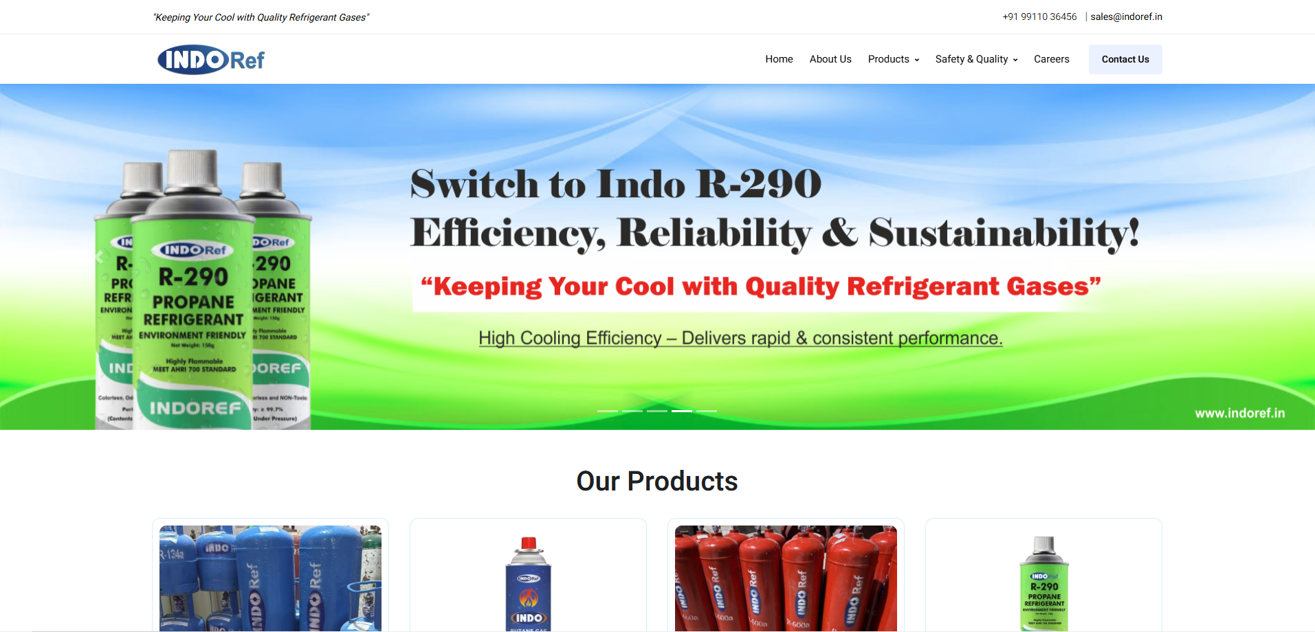 Refrigerant Gases Website Project